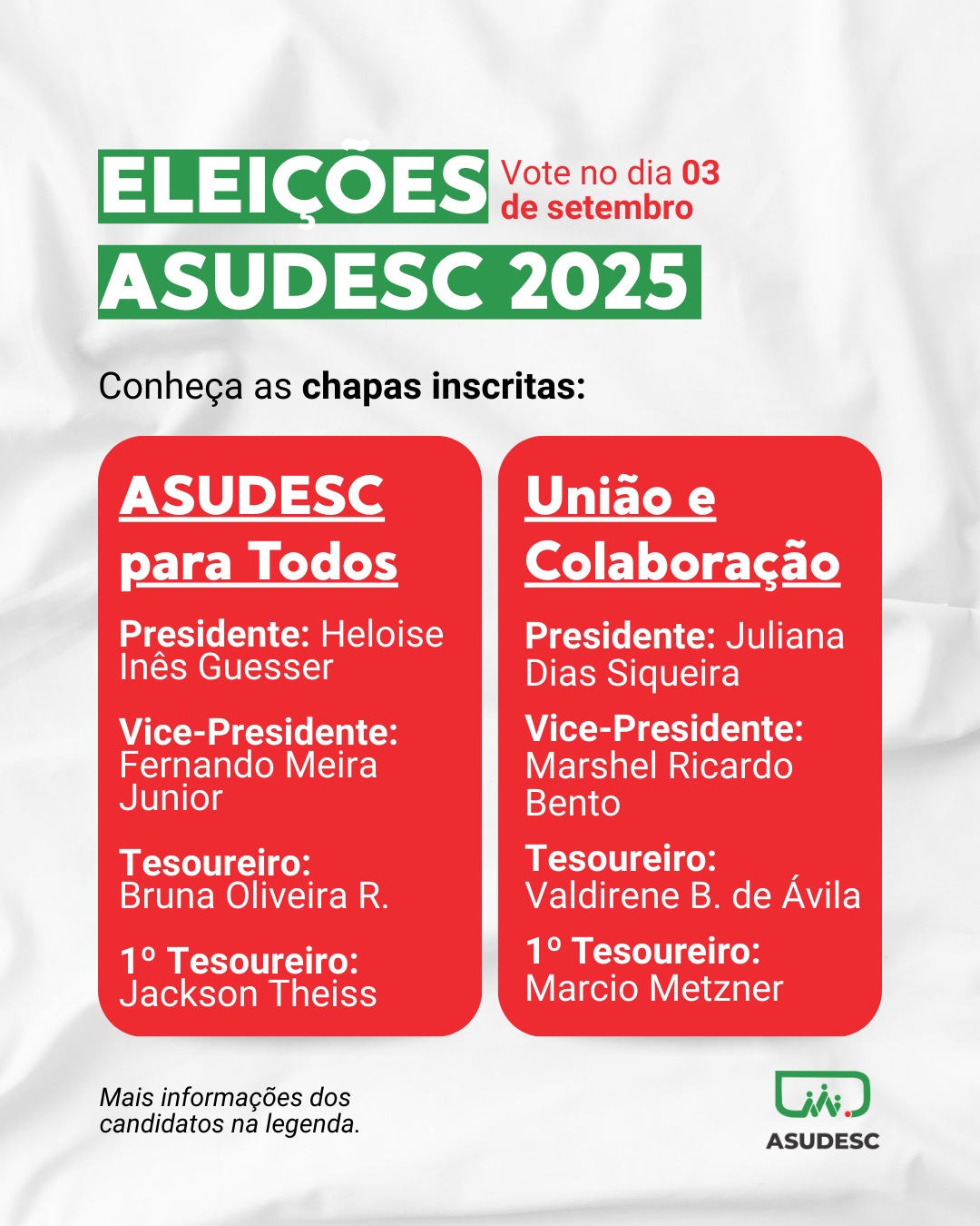 eleição ASUDESC